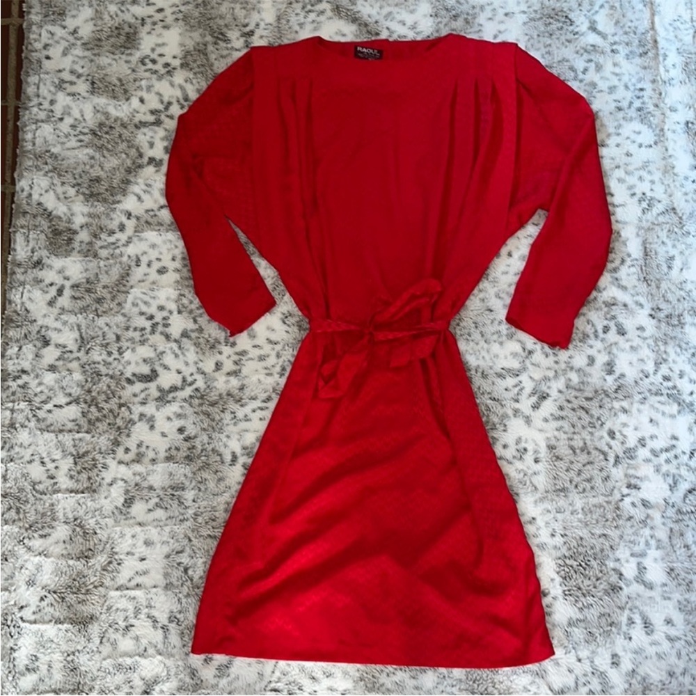 Vintage Raoul chevron print dress